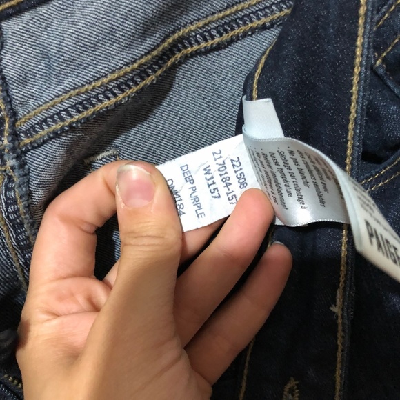 Paige Kylie Crop Jeans in Deep Purple Wash Size 26 - Picture 4 of 7